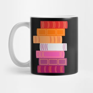 Sapphic Book Pride Stack Mug